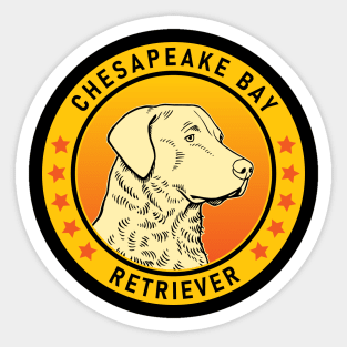 Chesapeake Bay Retriever Dog Portrait Sticker